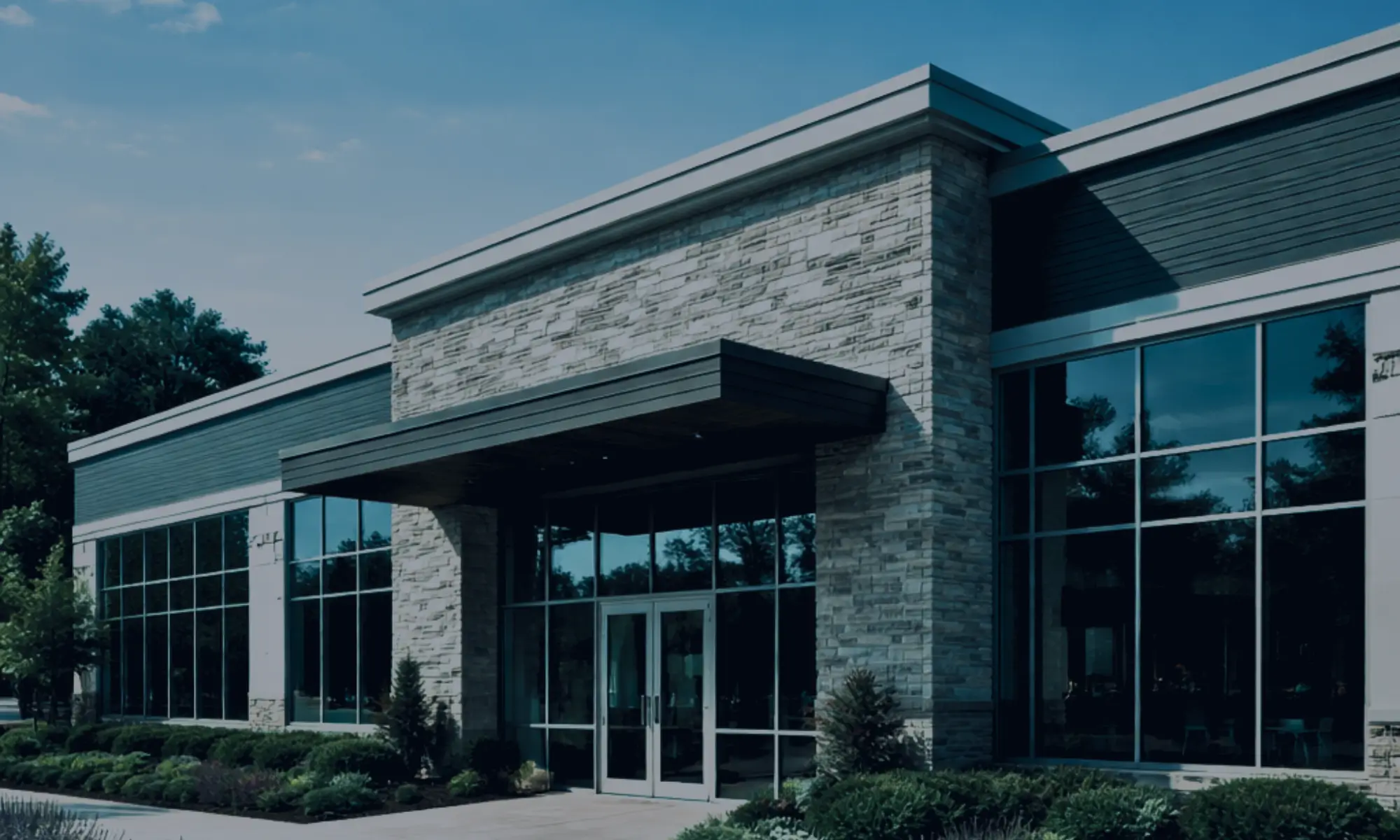 Modern medical office building exterior